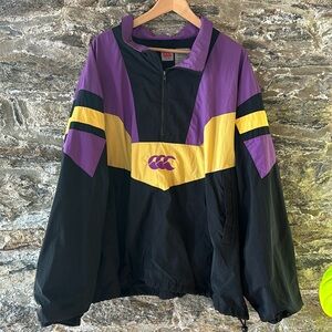 Vintage Canterbury Windbreaker Pullover Y2K Streetwear 90s Mens Sz 4x
